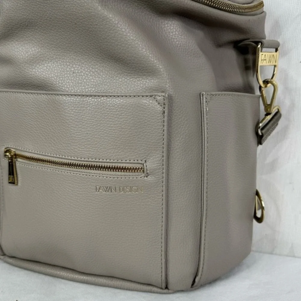 Fawn Design The Original Diaper Bag‎ Backpack Taupe Grey